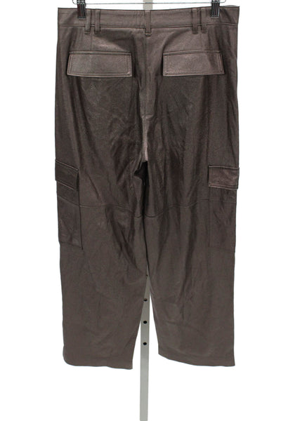 Kobi Halperin Women Cargo Pants Brown Polyester Zip Size 2