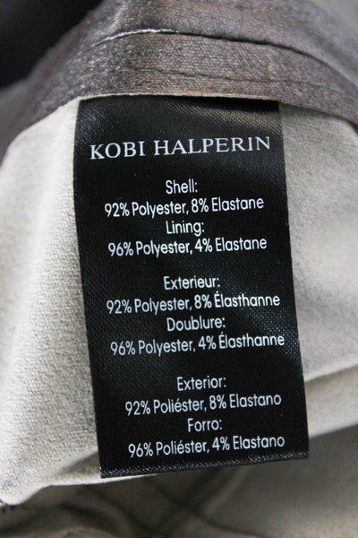 Kobi Halperin Women Cargo Pants Brown Polyester Zip Size 2