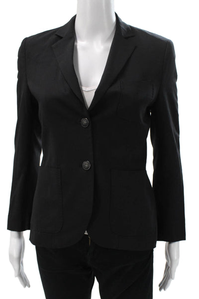 Rag & Bone Women Black Wool Blazer Button Closure Long Sleeve Size 2
