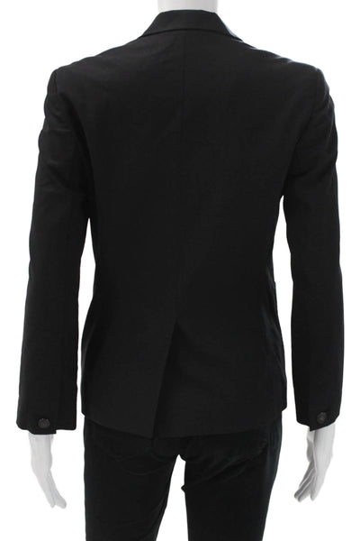 Rag & Bone Women Black Wool Blazer Button Closure Long Sleeve Size 2