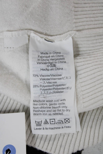 J Crew Women Basic White Viscose Crew Neck Short Sleeve T-Shirt Size XS