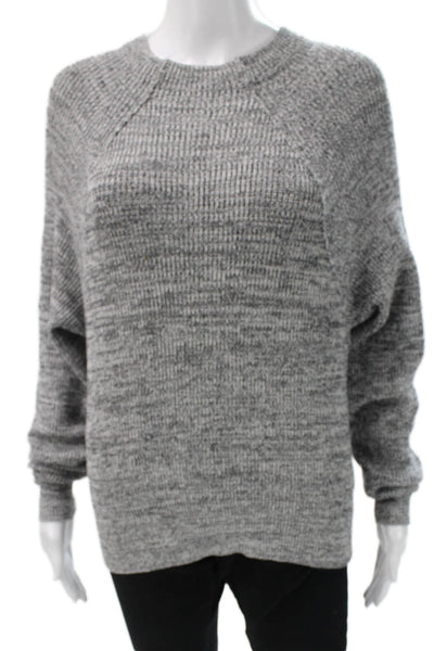 Free People Womens Gray Pullover Sweater Cotton Crew Neck Size XS