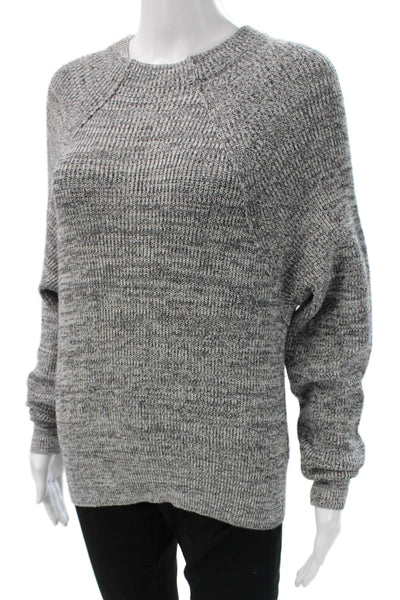 Free People Womens Gray Pullover Sweater Cotton Crew Neck Size XS