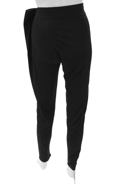 Polo Ralph Lauren Womens Ankle Leggings Black Polyester Solid Size M