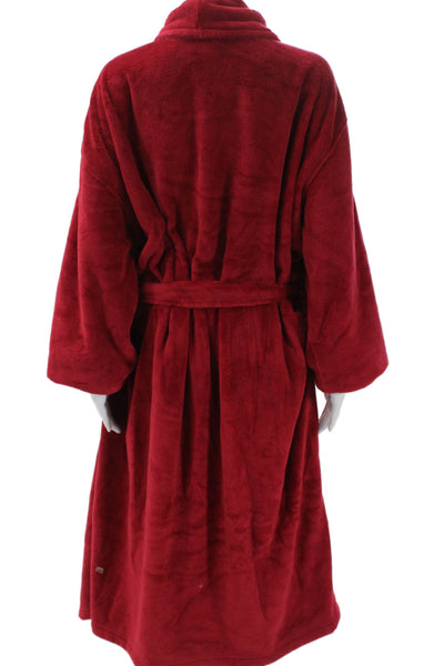 Polo Ralph Lauren Womens Solid Terry Longline Robe Red Size L/XL