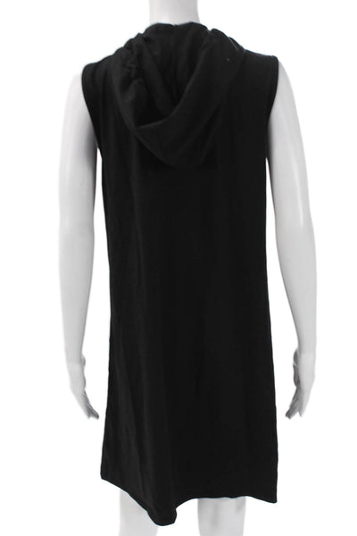 Eileen Fisher Women Shift Dress Sleeveless Black Organic Cotton Petite Size S