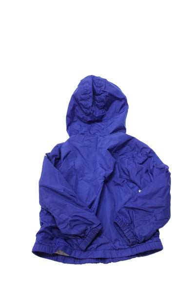 Moncler Girls Full Zip Long Sleeve Hooded Lined Jacket Blue Size 2y