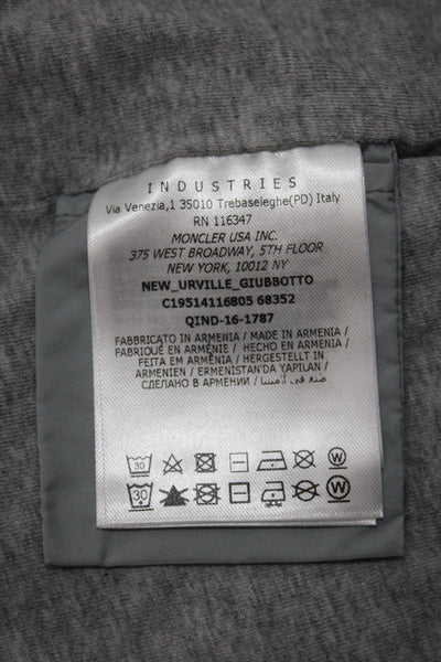 Moncler Girls Full Zip Long Sleeve Hooded Lined Jacket Blue Size 2y