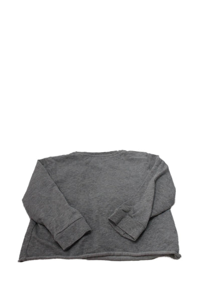 Stella McCartney Kids Girls Graphic Print Pullover Sweatshirt Gray Size 4Y