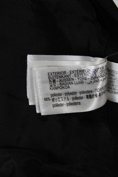 Zara Women Wrap Skirt Black Polyester Short Zip Size M