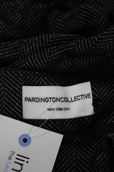 Pardington Collection Womens Dress Pants Gray Linen Herringbone Zip Size 8