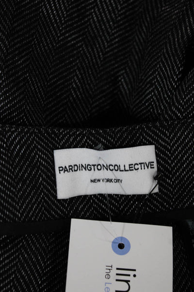 Pardington Collection Women Dress Pants Gray Linen Herringbone Fall Size 8