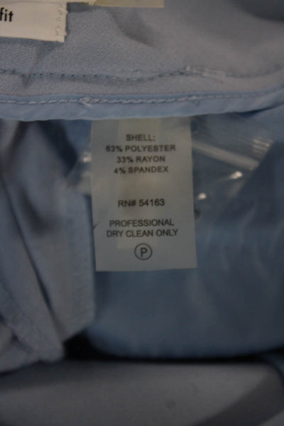 Calvin Klein Women Dress Pants Blue Polyester Size 6