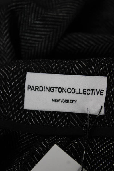 Pardington Collection Women Gray Herringbone Wool Dress Pants Size 8