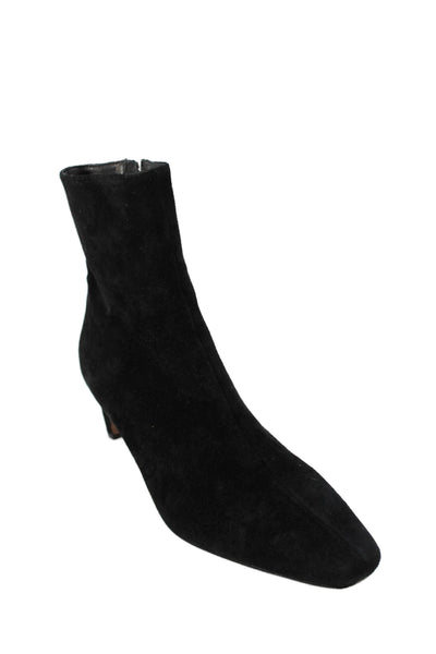 Splendid Womens Suede Pointed Toe Ankle Boots Black Size 8