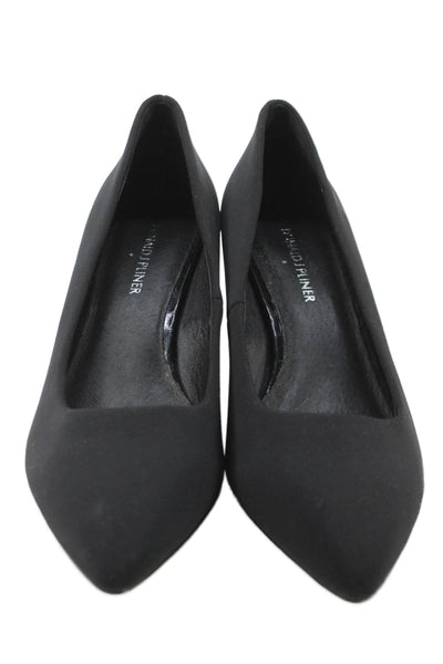 Donald J Pliner Womens Kitten Heel Pointed Toe Pumps Black Size 7.5 Medium