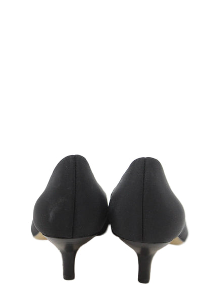 Donald J Pliner Womens Kitten Heel Pointed Toe Pumps Black Size 7.5 Medium
