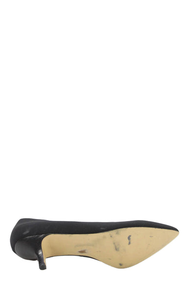 Donald J Pliner Womens Kitten Heel Pointed Toe Pumps Black Size 7.5 Medium
