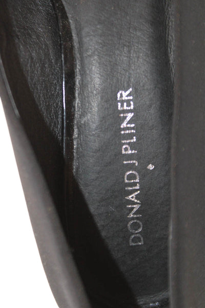 Donald J Pliner Womens Kitten Heel Pointed Toe Pumps Black Size 7.5 Medium