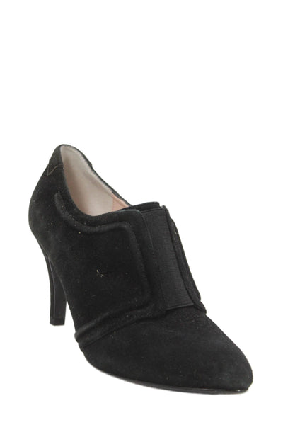 Taryn by Taryn Rose Womens Suede Tryna Ankle Boots Black Size 7.5 Medium