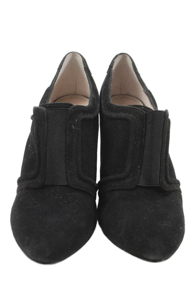 Taryn by Taryn Rose Womens Suede Tryna Ankle Boots Black Size 7.5 Medium