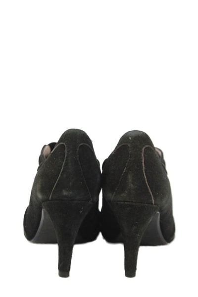 Taryn by Taryn Rose Womens Suede Tryna Ankle Boots Black Size 7.5 Medium