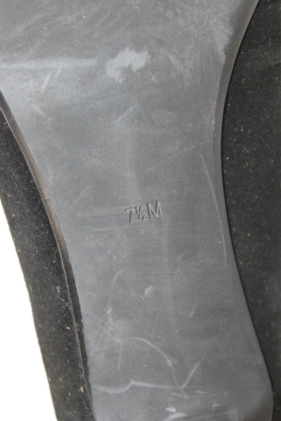 Taryn by Taryn Rose Womens Suede Tryna Ankle Boots Black Size 7.5 Medium