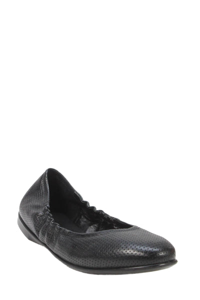 Donald J Pliner Womens Patent Leather Slide On Heels Black Size 7.5 Medium