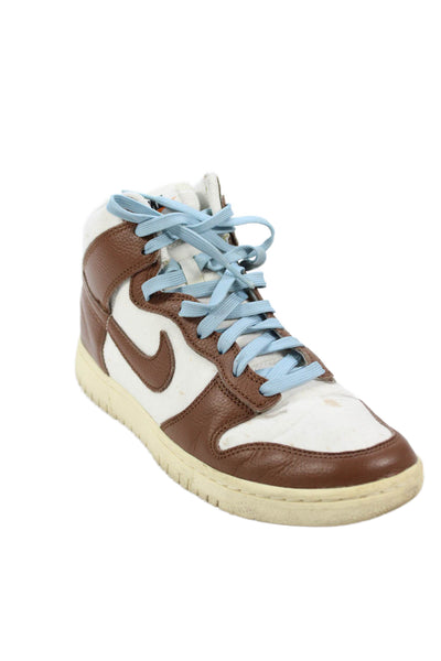 Nike Men's Lace Up Laether Colorblock High-Top Trainer Sneakers Size 9