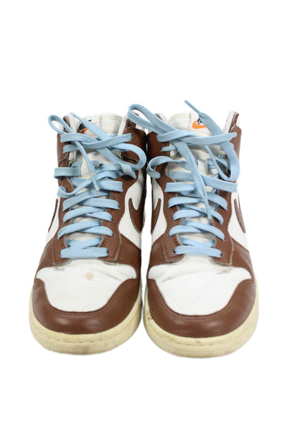 Nike Men's Lace Up Laether Colorblock High-Top Trainer Sneakers Size 9