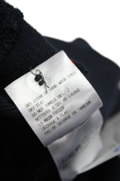 Thom Browne Womens Blue Striped Cotton Crewneck Pullover Size S