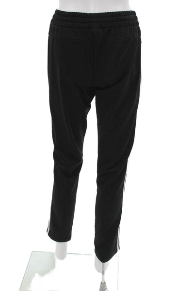 Adidas Womens Track Pants Black Drawstring Recycled Polyester Size S