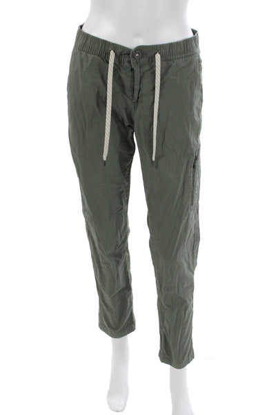 Vuori Mens Jogger Pants Green Cotton Blend Drawstring Solid Size S