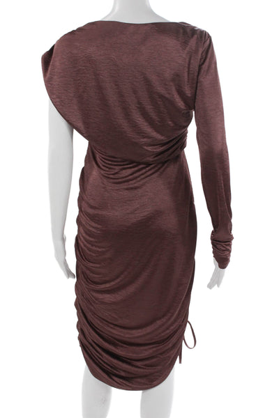 Love Whit by Whitney Port Women Bodycon Brown Midi Dress Size S