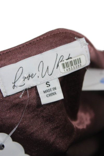 Love Whit by Whitney Port Women Bodycon Brown Midi Dress Size S