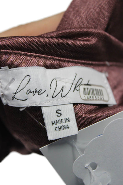 Love Whit by Whitney Port Womens Bodycon One-Shoulder Brown Dress Size S