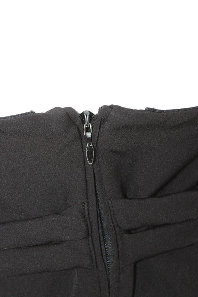 Jewel Badgley Mischka Womens Black Sweetheart Maxi Dress Sleeveless Size 6