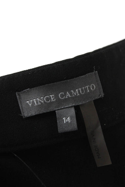 Vince Camuto Women Dress Pants Black Pull On Polyester Blend Size 14