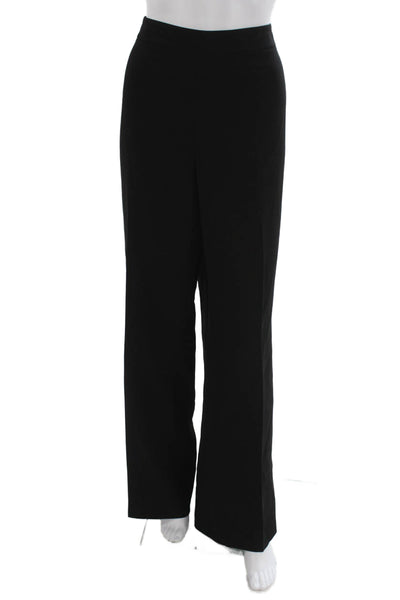 Lafayette 148 New York Women Dress Pants Black Acetate Zip Size 16