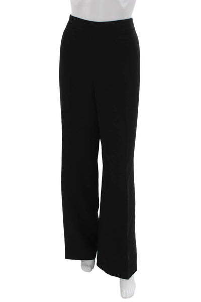 Lafayette 148 New York Women Dress Pants Black Acetate Zip Size 16