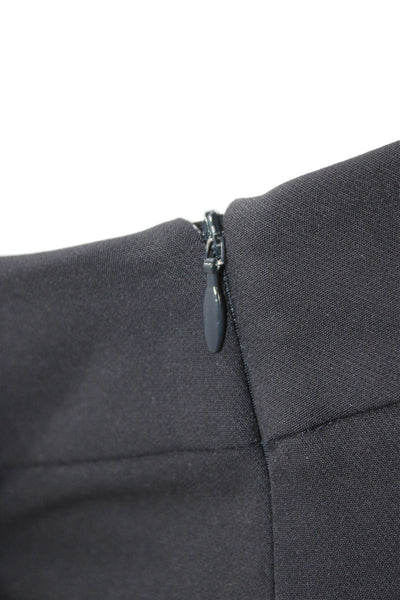 Lafayette 148 New York Women Black Dress Pants Polyamide Zip Size 16