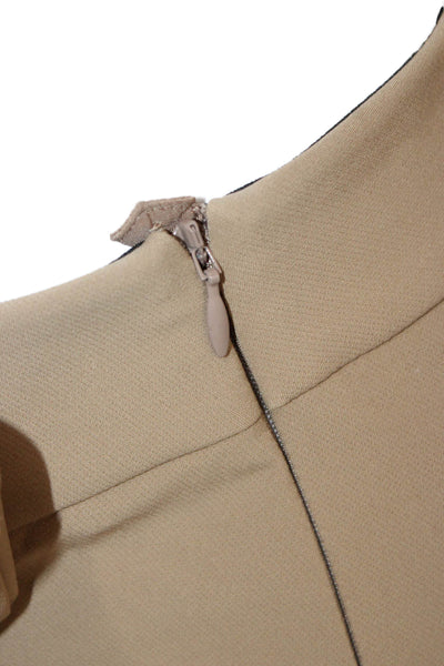 Lafayette 148 New York Womens Dress Pants Beige Polyamide Zip Size 18