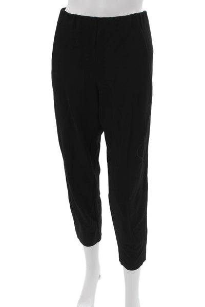 Lafayette 148 New York Womens Ankle Pants Black Viscose Pull On 24in Size 1X