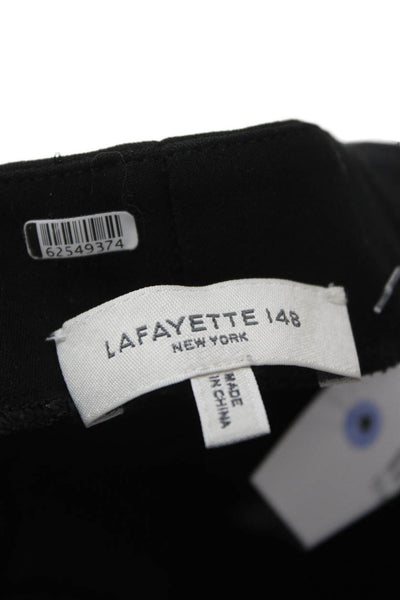 Lafayette 148 New York Womens Ankle Pants Black Viscose Pull On 24in Size 1X