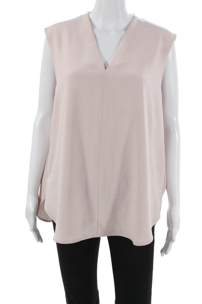 M.M. Lafleur Women Tunic Pink V-Neck Sleeveless Polyester Size XL