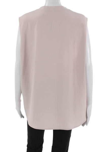 M.M. Lafleur Women Tunic Pink V-Neck Sleeveless Polyester Size XL