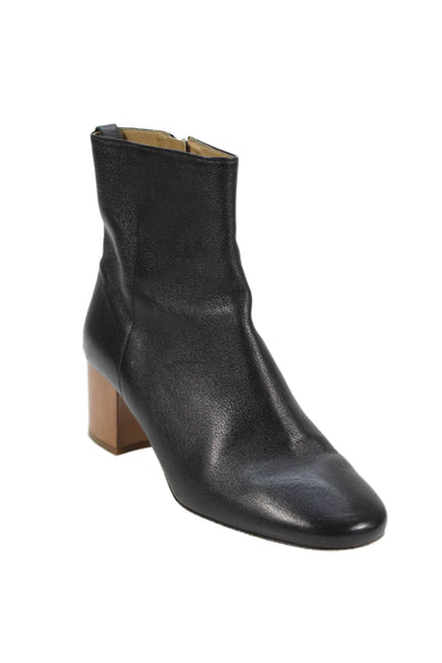 Isabel Marant Etoile Womens Leather Zip Up Ankle Boots Black Size 37 7