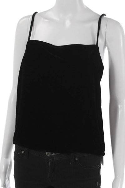 Reformation Womens Black Rayon Cowl Neck Camisole Sleeveless Pullover Size XS