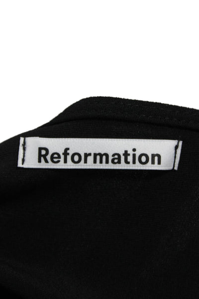 Reformation Womens Black Rayon Cowl Neck Camisole Sleeveless Pullover Size XS
