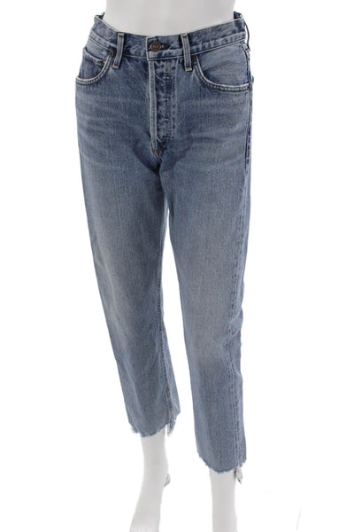 Citizens of Humanity Women High Rise Tapered Jeans Blue Size 25